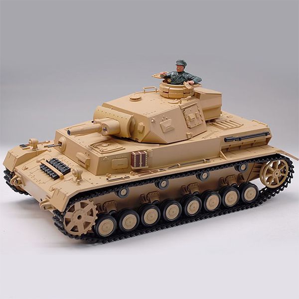 RC Tank 1/16 DAK Pz.Kpfw.IV Ausf.F-1 - 3858-1 Kouř. A Zvuk. Efekty, 2,4 ...